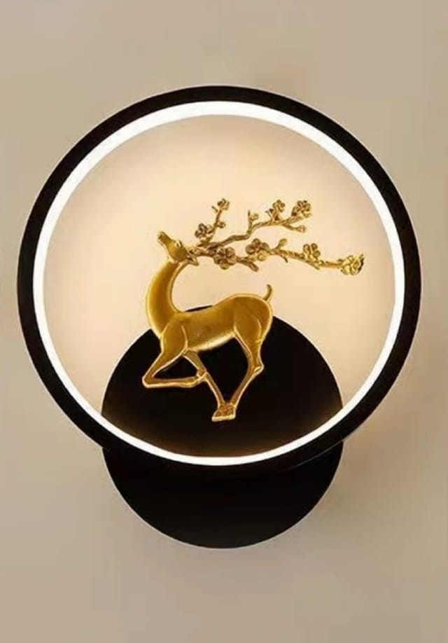 kinis Creative with Golden Deer Led Wall Lamp for Wall/Led Wall Light/Led Wall Scone to… product image from Amazon.in