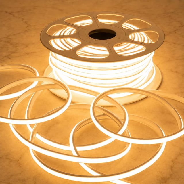 COXO 20 Meters LED Rope Light for Decoration – Waterproof Warm White SMD Cove Light for… product image from Amazon.in