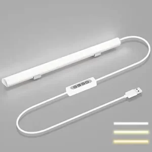 Hoteon Plastic LED Under Cabinet Light with 3 Color Modes