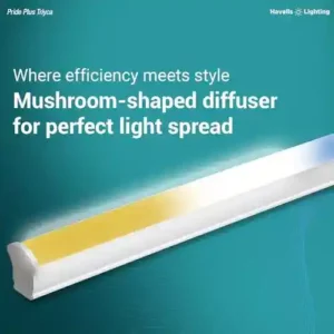 Havells 3 in 1 Triyca 20W LED Batten - Pack of 2 - Color-changing LED lights